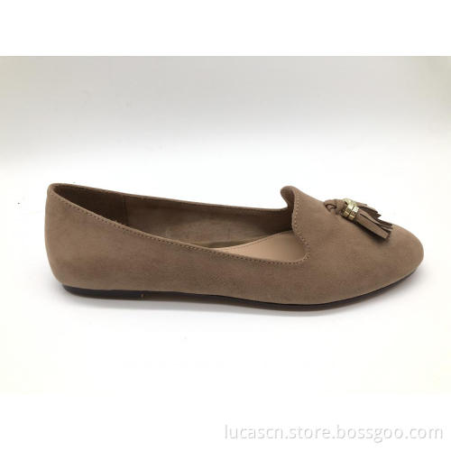 Women Tassel Slip On Shoes Ballet Flats